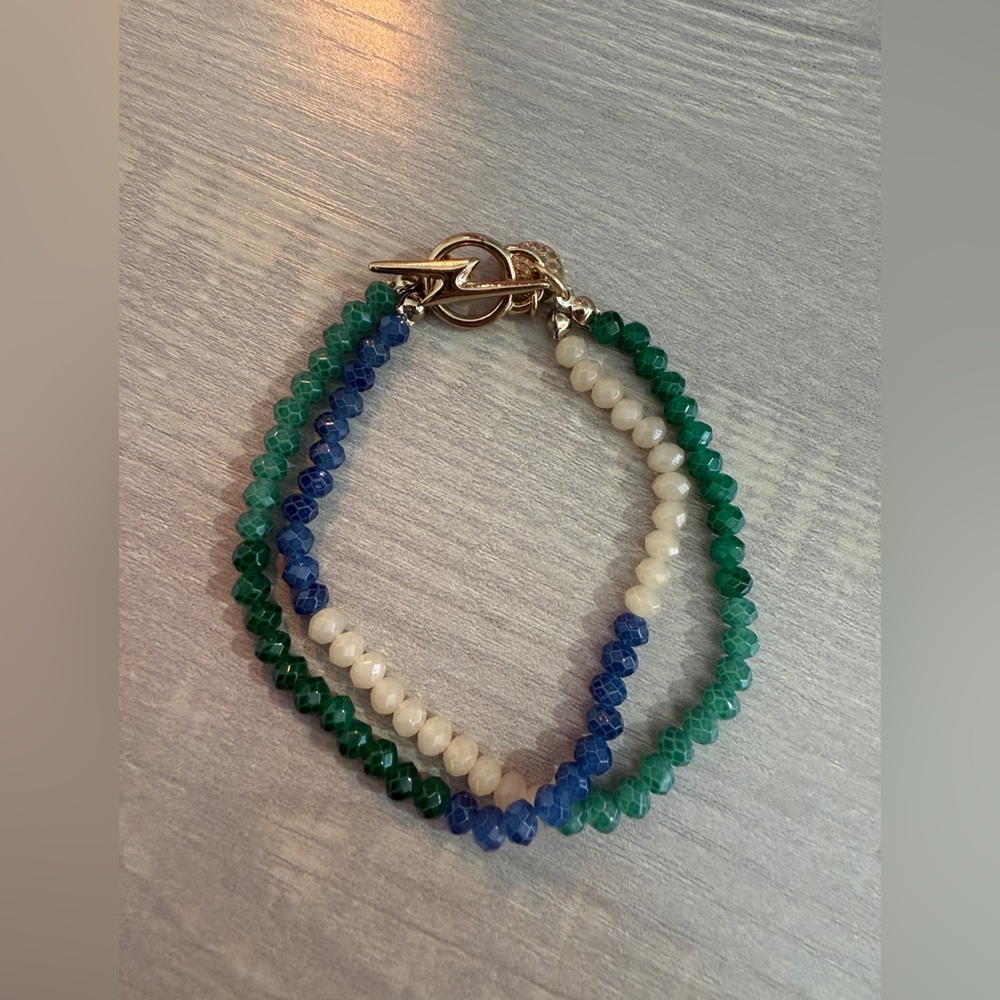 NWOT Marlyn Schiff Beaded Toggle Bracelet